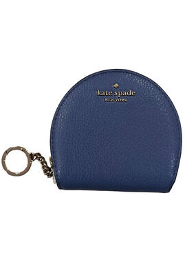 NWT Kate Spade Consuella Blue Rima Pebbled Leather Curved Wristlet